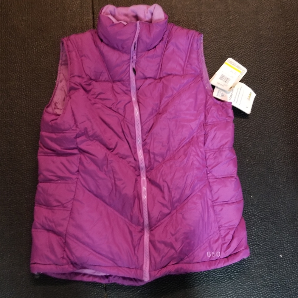 Cabela's Womens Goose Down Vest - Purple - Size M